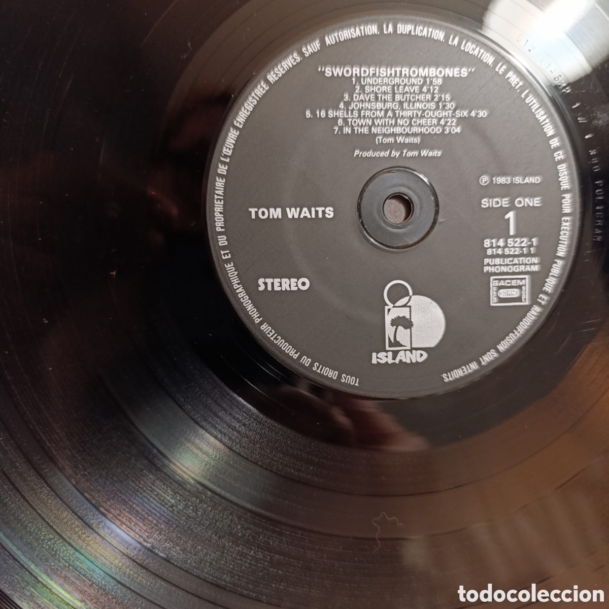 Discos de vinilo: Tom Waits - Swordfishtrombones 1983, 1 EDICI&Oacute;N. - Foto 3