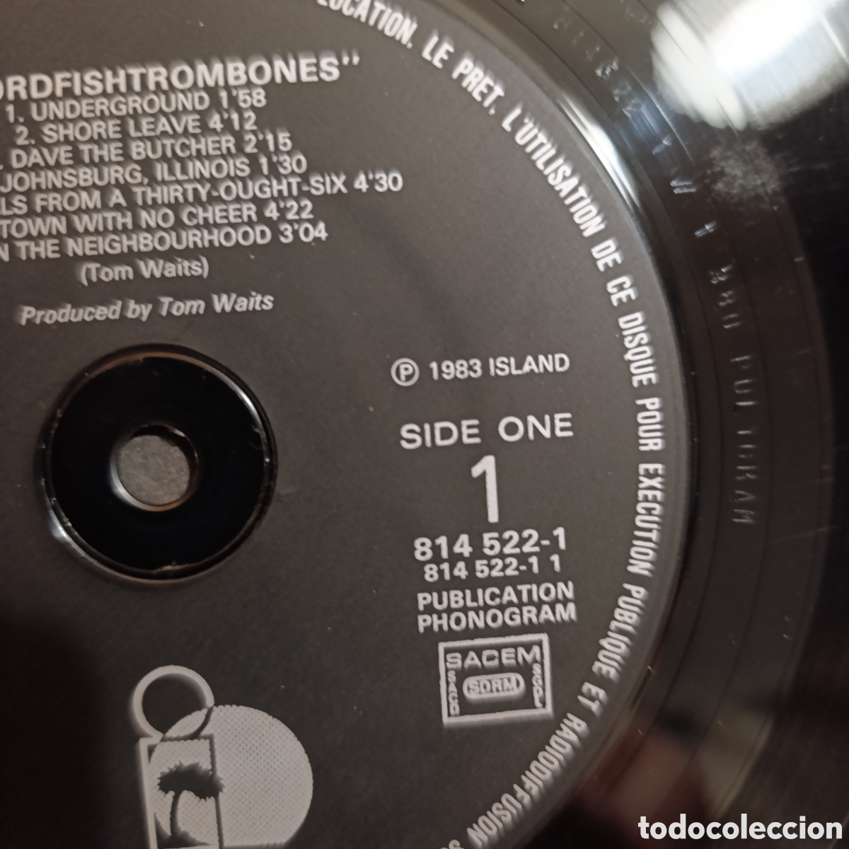Discos de vinilo: Tom Waits - Swordfishtrombones 1983, 1 EDICI&Oacute;N. - Foto 4