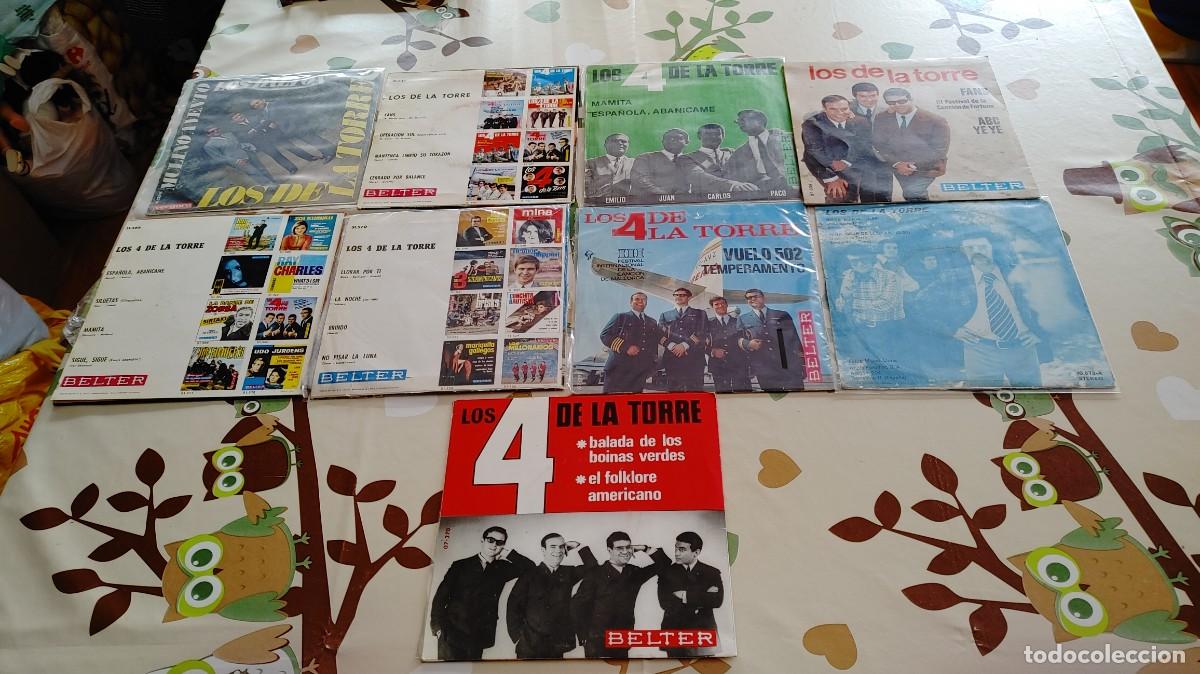 Discos de vinilo: LOS 4 DE LA TORRE-LOTE DE 3 EPS + 6 SINGLES - Foto 2