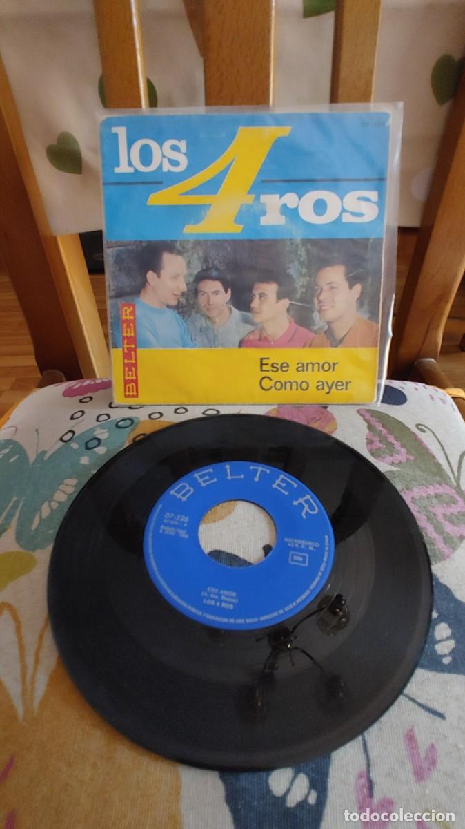 Discos de vinilo: LOS 4 ROS-SINGLE ESE AMOR - Foto 1