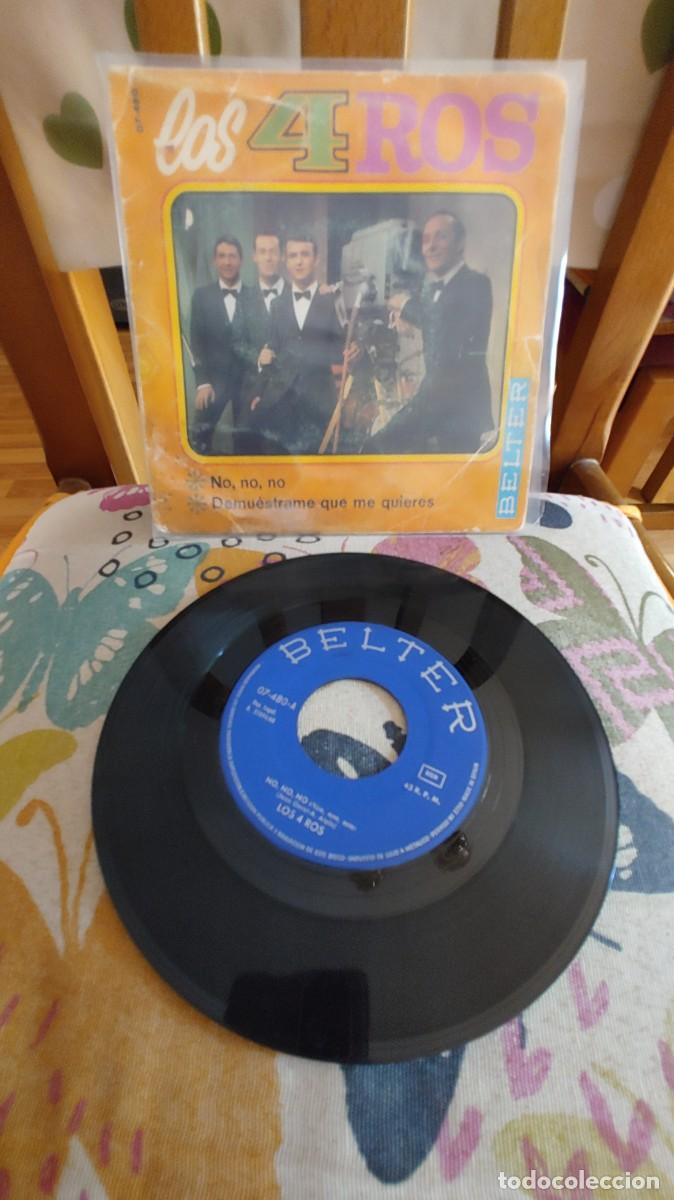 Discos de vinilo: LOS 4 ROS-SINGLE NO NO NO - Foto 1