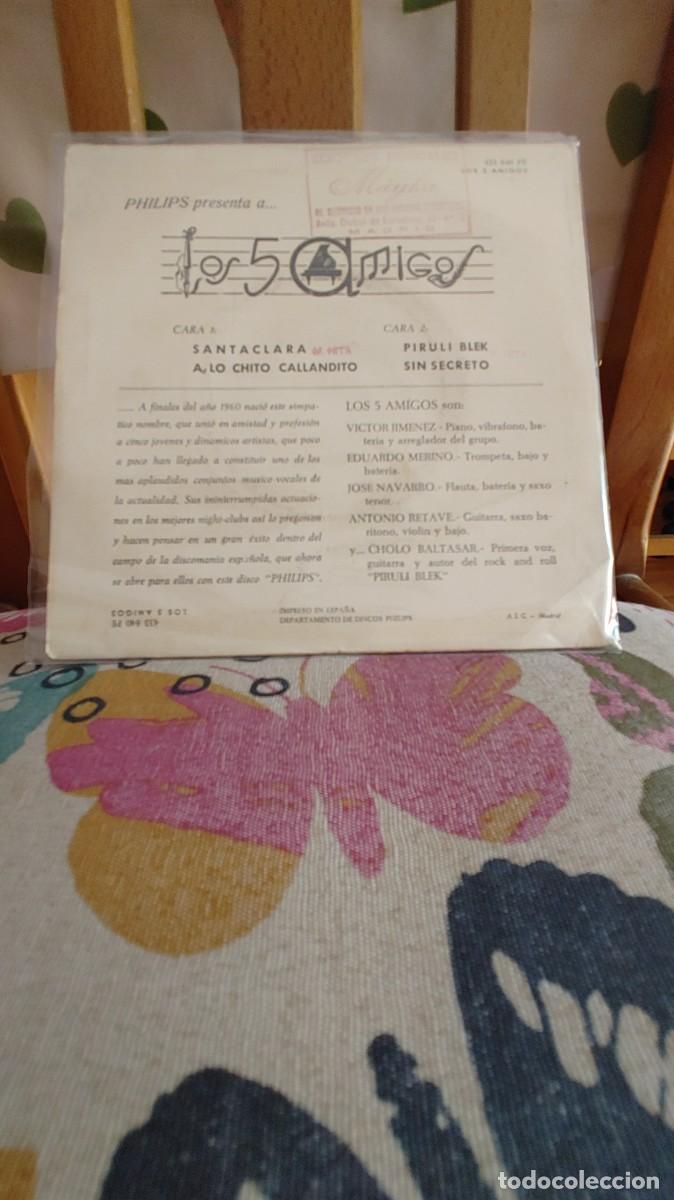 Discos de vinilo: LOS 5 AMIGOS-EP SANTACLARA +3 - Foto 2