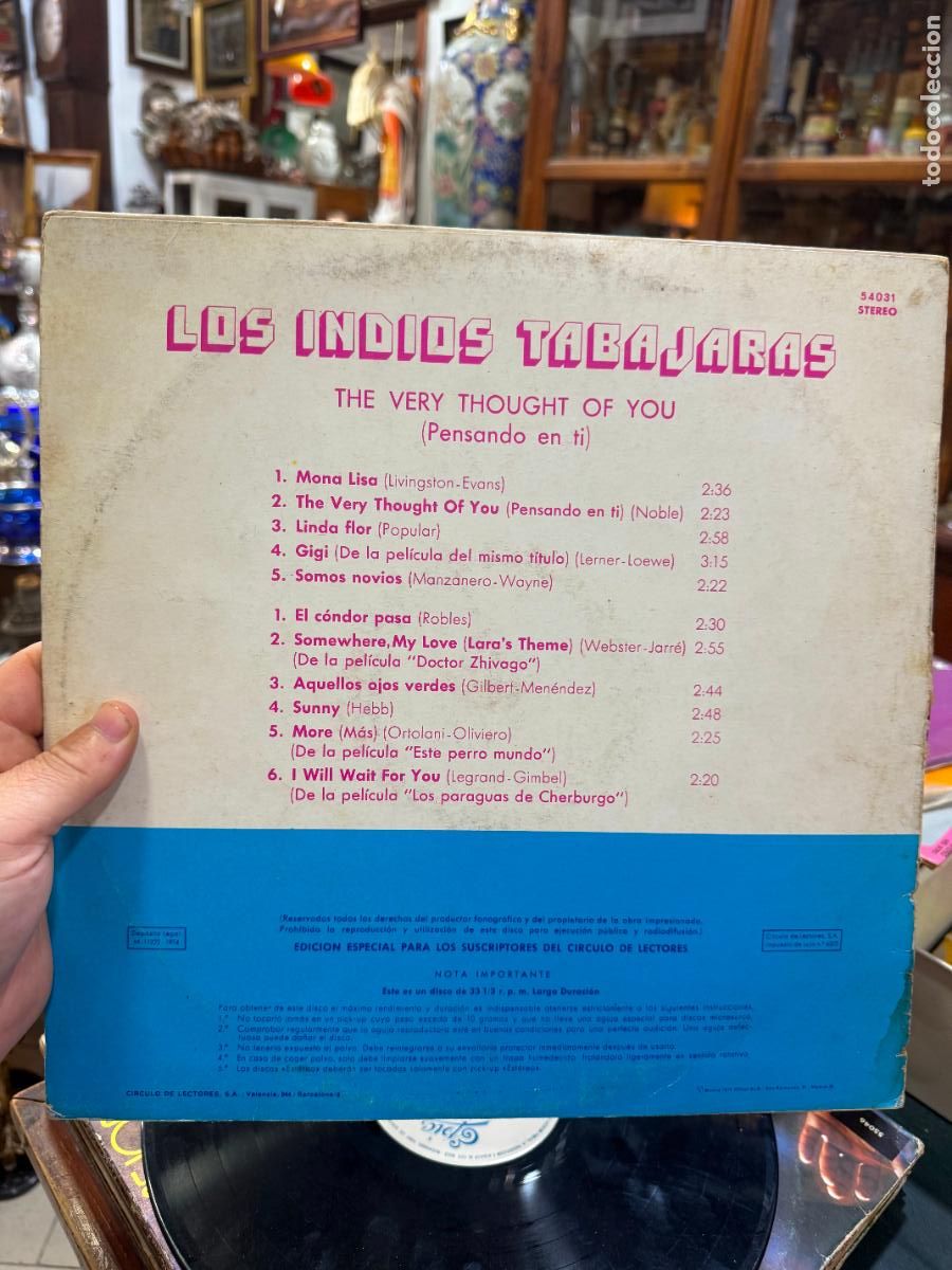 Discos de vinilo: LP LOS INDIOS TABAJARAS - Foto 2