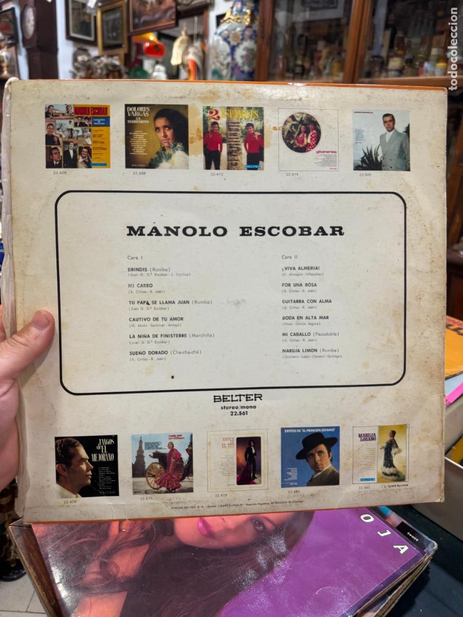 Discos de vinilo: LP MANOLO ESCOBAR --- - Foto 2