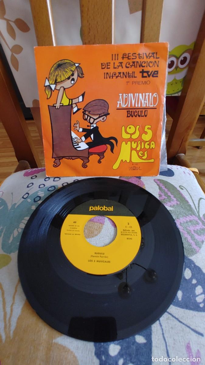 Discos de vinilo: LOS 5 MUSICALES-SINGLE ADIVINALO - Foto 1