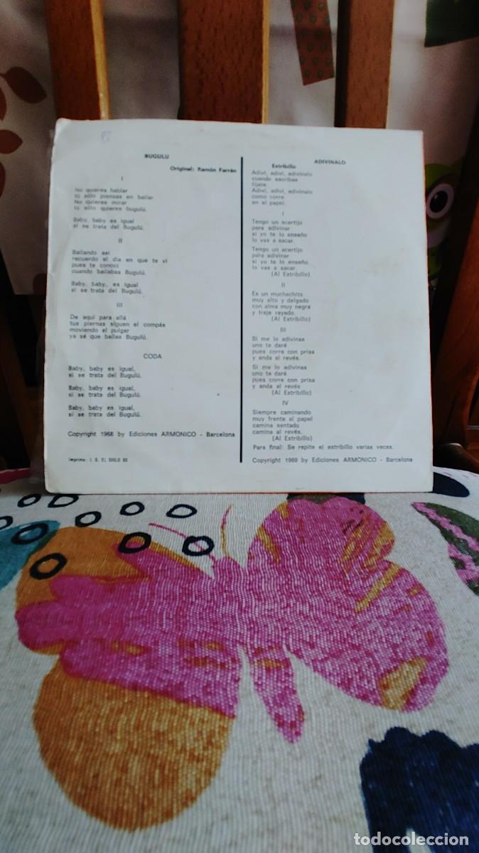 Discos de vinilo: LOS 5 MUSICALES-SINGLE ADIVINALO - Foto 2
