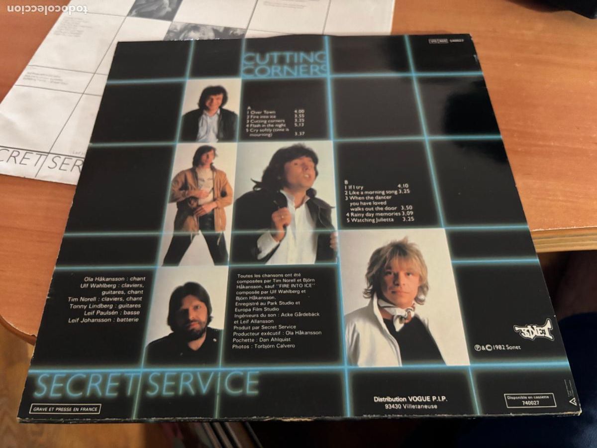 Discos de vinilo: SECRET SERVICE (CUTTING CORNERS) LP (B-53) - Foto 4