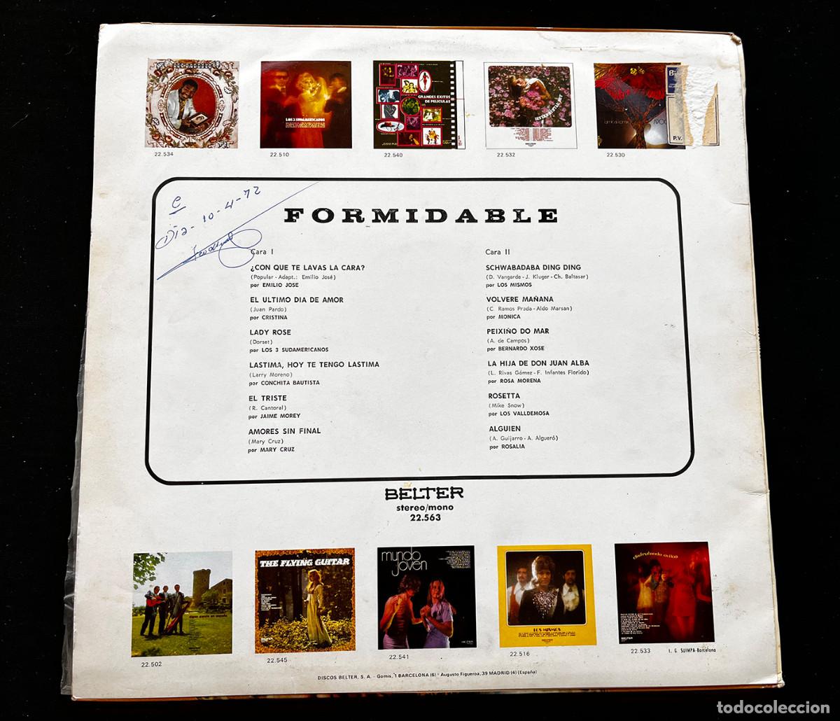 Discos de vinilo: LP FORMIDABLE. VG. 22.563 - Foto 2