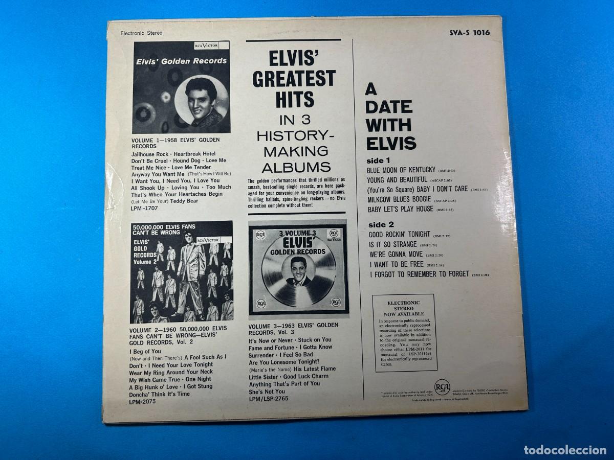 Discos de vinilo: ELVIS PRESLEY - A DATA WITH - Foto 2