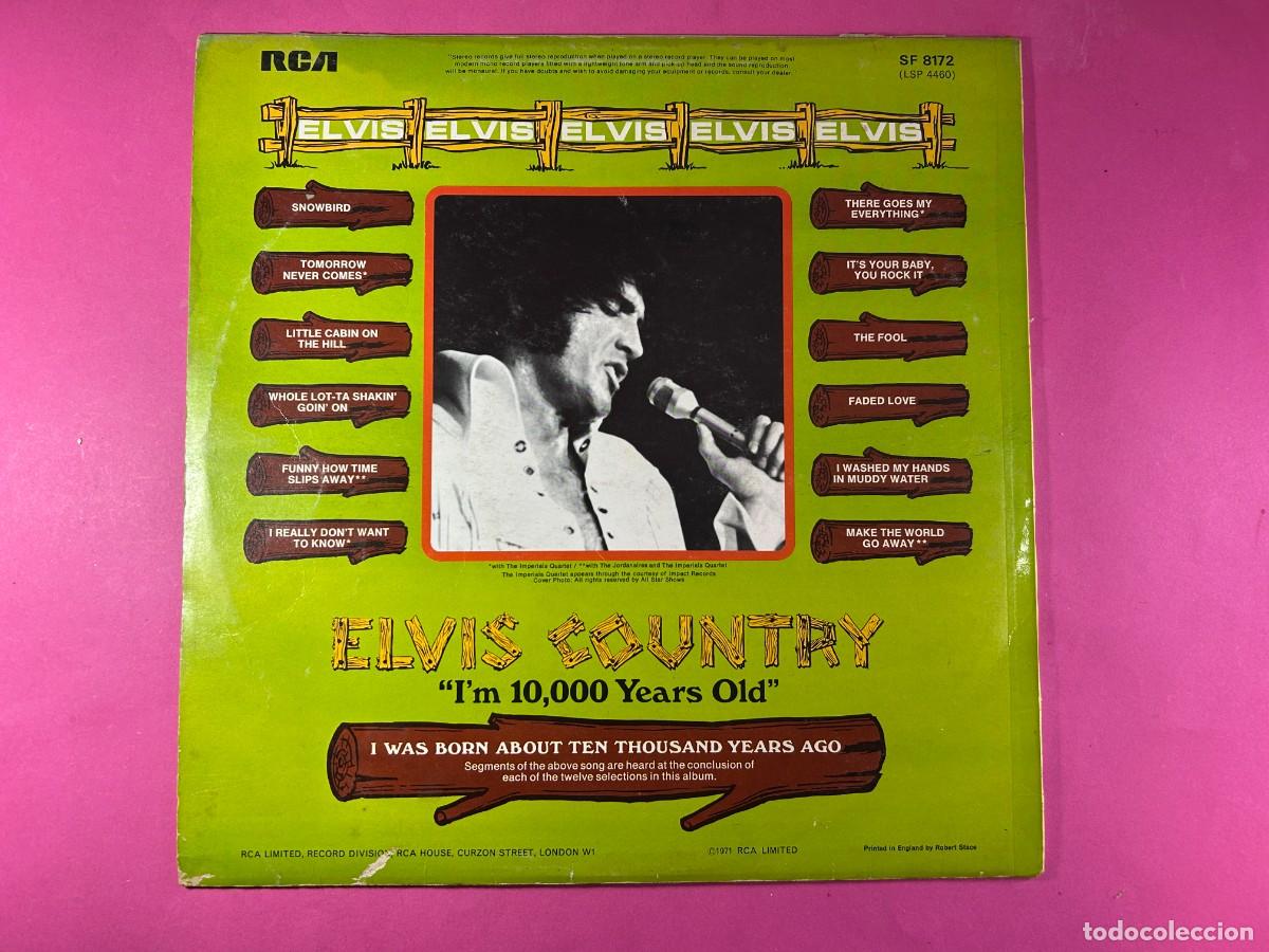 Discos de vinilo: ELVIS PRESLEY - COUNTRY - UK - Foto 2