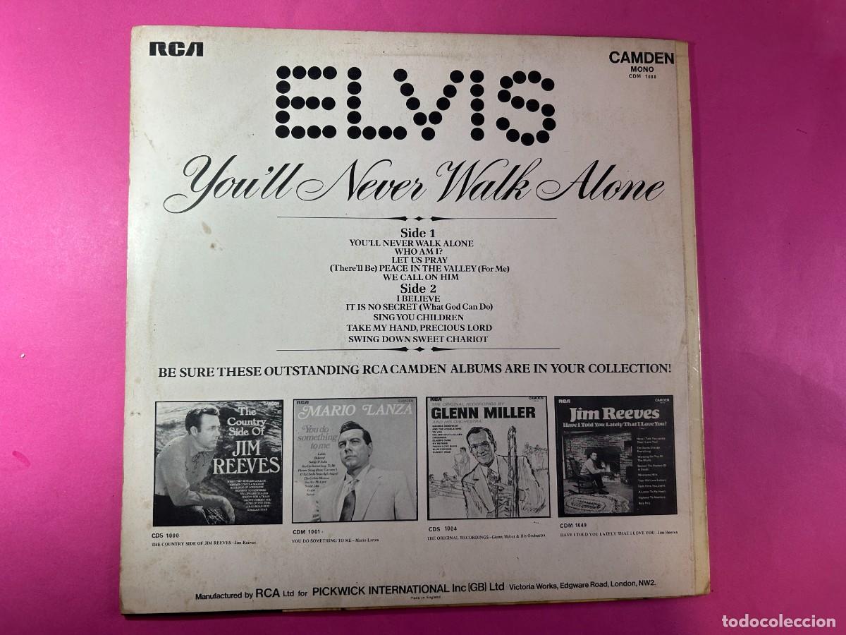 Discos de vinilo: ELVIS PRESLEY - YOULL NEVER WALK ALONE - UK - Foto 2