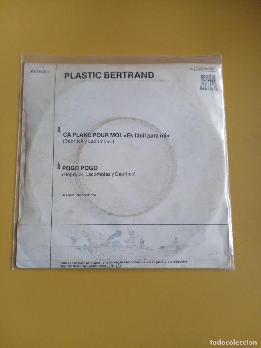 Discos de vinilo: Plastic Bertrand - &Ccedil;a plane pour moi / Pongo pongo 1978 - Foto 2