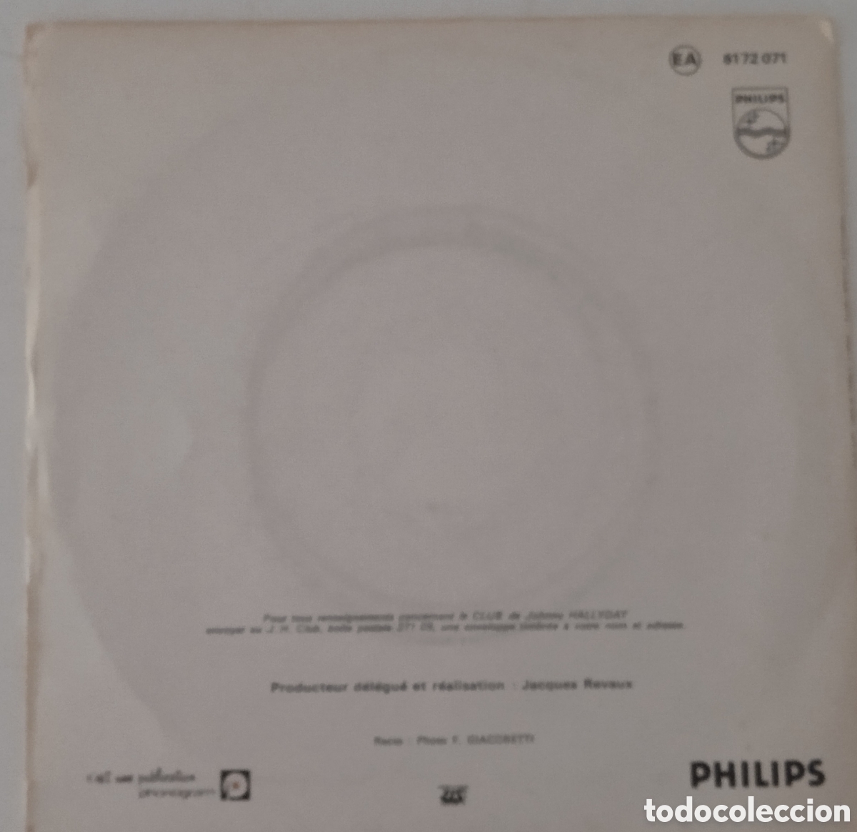 Discos de vinilo: JOHNNY HALLYDAY - Cest la vie (1977) single - Foto 2