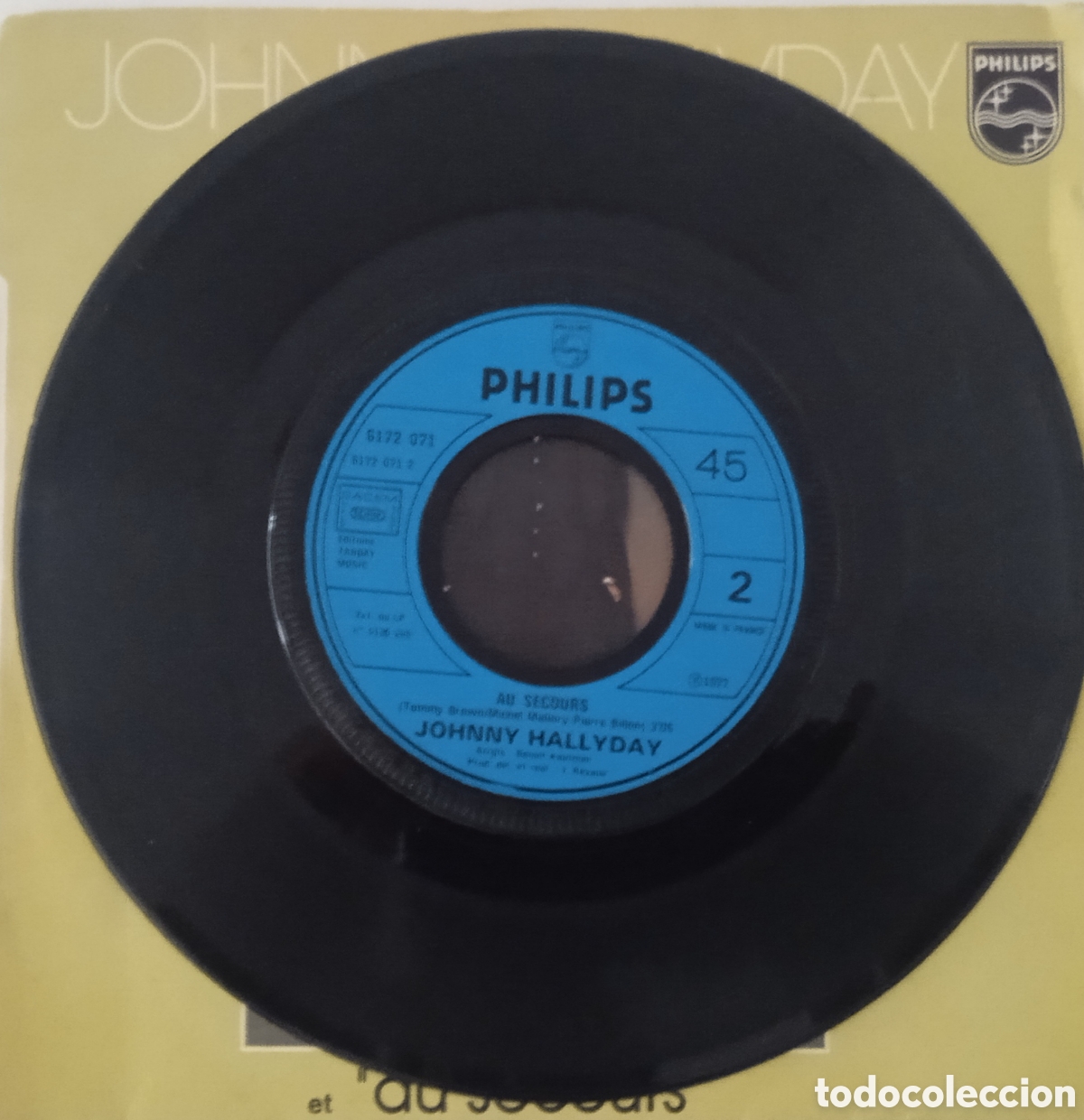 Discos de vinilo: JOHNNY HALLYDAY - Cest la vie (1977) single - Foto 5