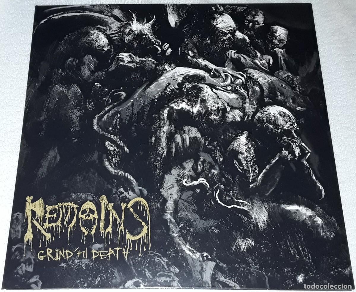 Discos de vinilo: LP - REMAINS - GRIND TIL DEATH - EDICI&Oacute;N LIMITADA - GATEFOLD - Foto 1