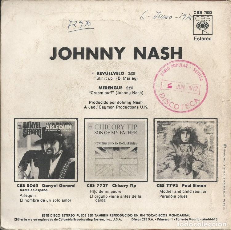 Discos de vinilo: JOHNNY NASH &middot;&middot;&middot; Stir It Up / Cream Puff - (Single) - Foto 2