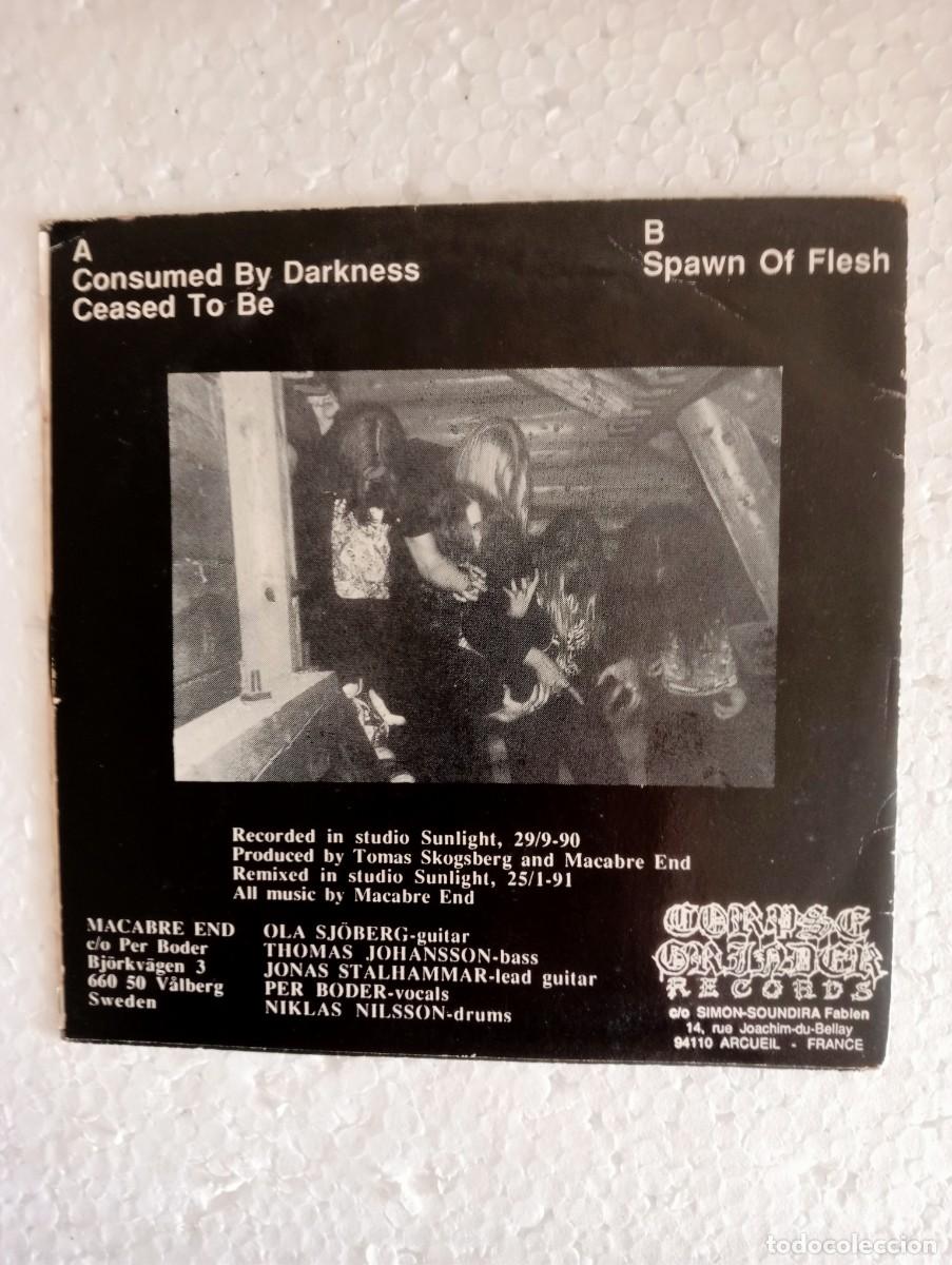 Discos de vinilo: Macabre End - Consumed By Darkness (7&rdquo;, EP) 1991 - Foto 2