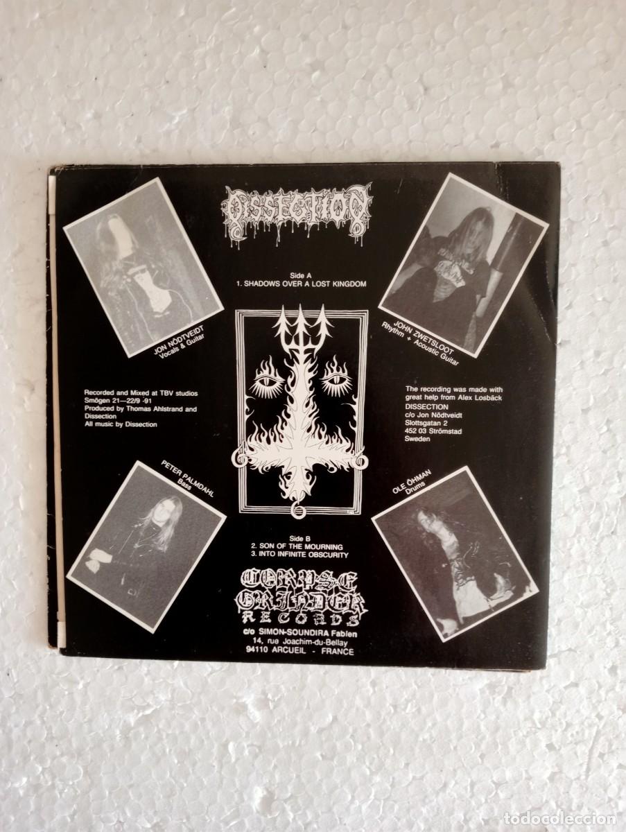Discos de vinilo: Dissection - Into Infinite Obscurity (7&rdquo;, Ltd) 1991 insert - Foto 2