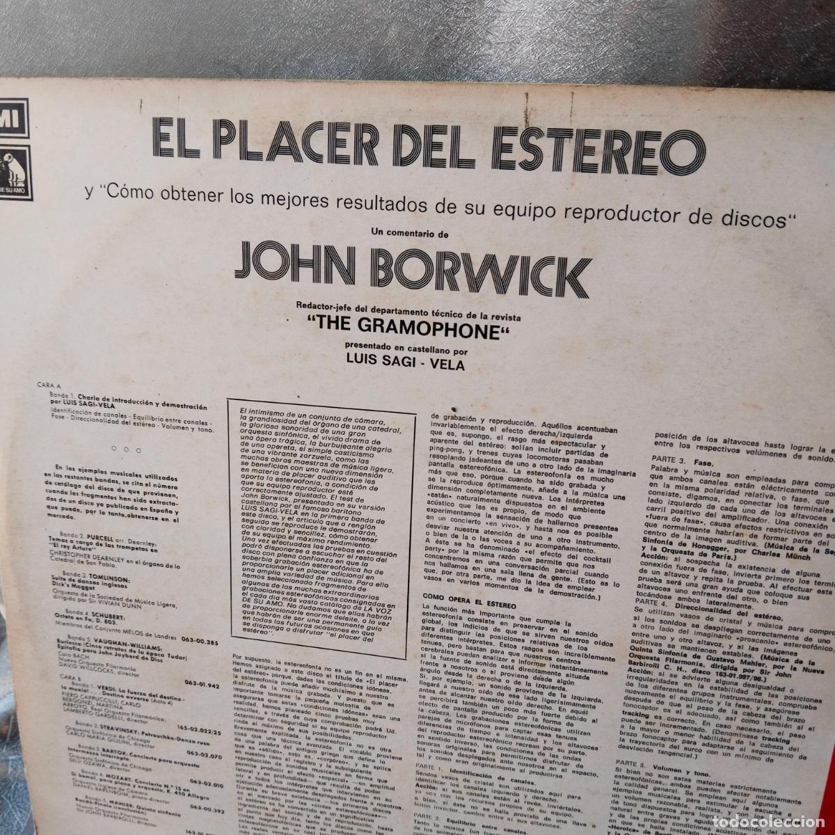 Discos de vinilo: EL PLACER DEL EST&Eacute;REO - Foto 2