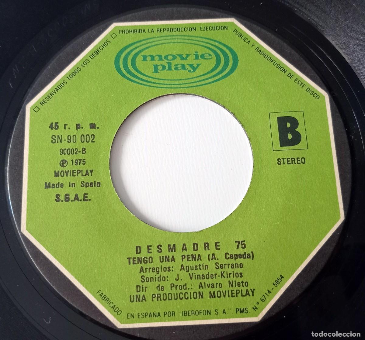Discos de vinilo: SINGLE DESMADRE 75 - SACA EL G&Uuml;ISKY CHELI - Foto 3