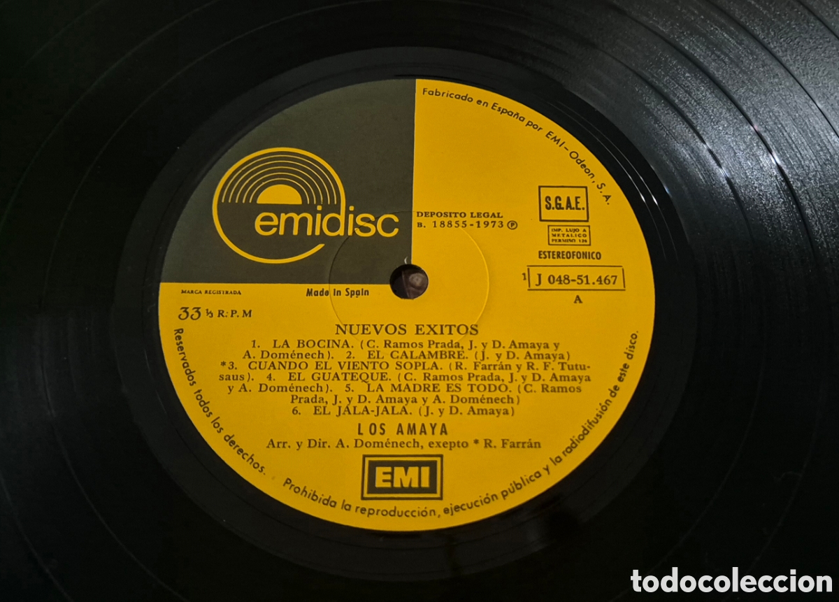Discos de vinilo: Los Amayas - Nuevos exitos LP 1973 - Foto 3