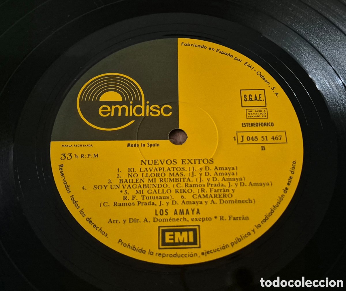 Discos de vinilo: Los Amayas - Nuevos exitos LP 1973 - Foto 4