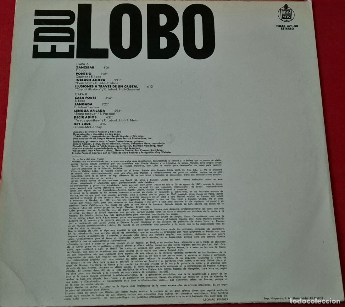 Discos de vinilo: Edu Lobo - Sergio Mendes Presenta a... - Foto 2