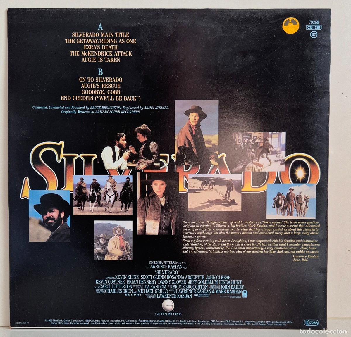 Discos de vinilo: Silverado - Bruce Broughton. Banda sonora original. LP - Foto 2