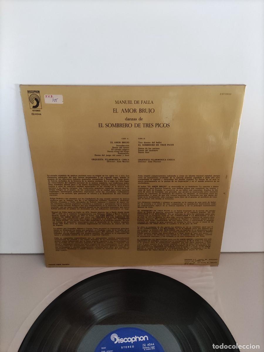 Discos de vinilo: LP 89 Manuel de Falla - El amor brujo 1971 (Disco como nuevo) - Foto 2