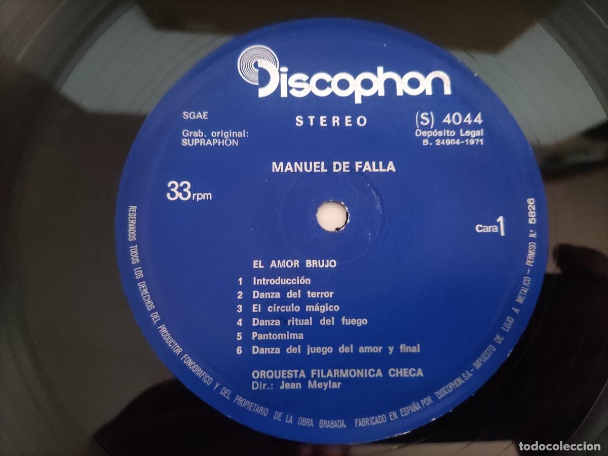Discos de vinilo: LP 89 Manuel de Falla - El amor brujo 1971 (Disco como nuevo) - Foto 3