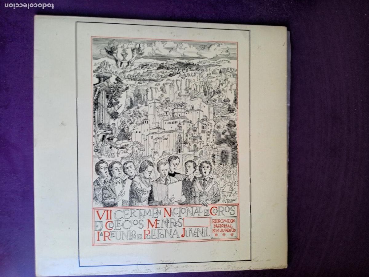 Discos de vinil: VII CERTAMEN NACIONAL COROS COLEGIOS MENORES - POLIFONIA JUVENIL - LP 1976 - CLASICA MEDIEVAL