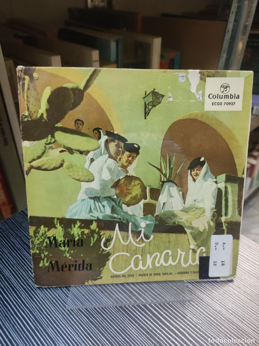 Discos de vinilo: MI CANARIA MARIA MERIDA CON LOS COSTEROS - Foto 1