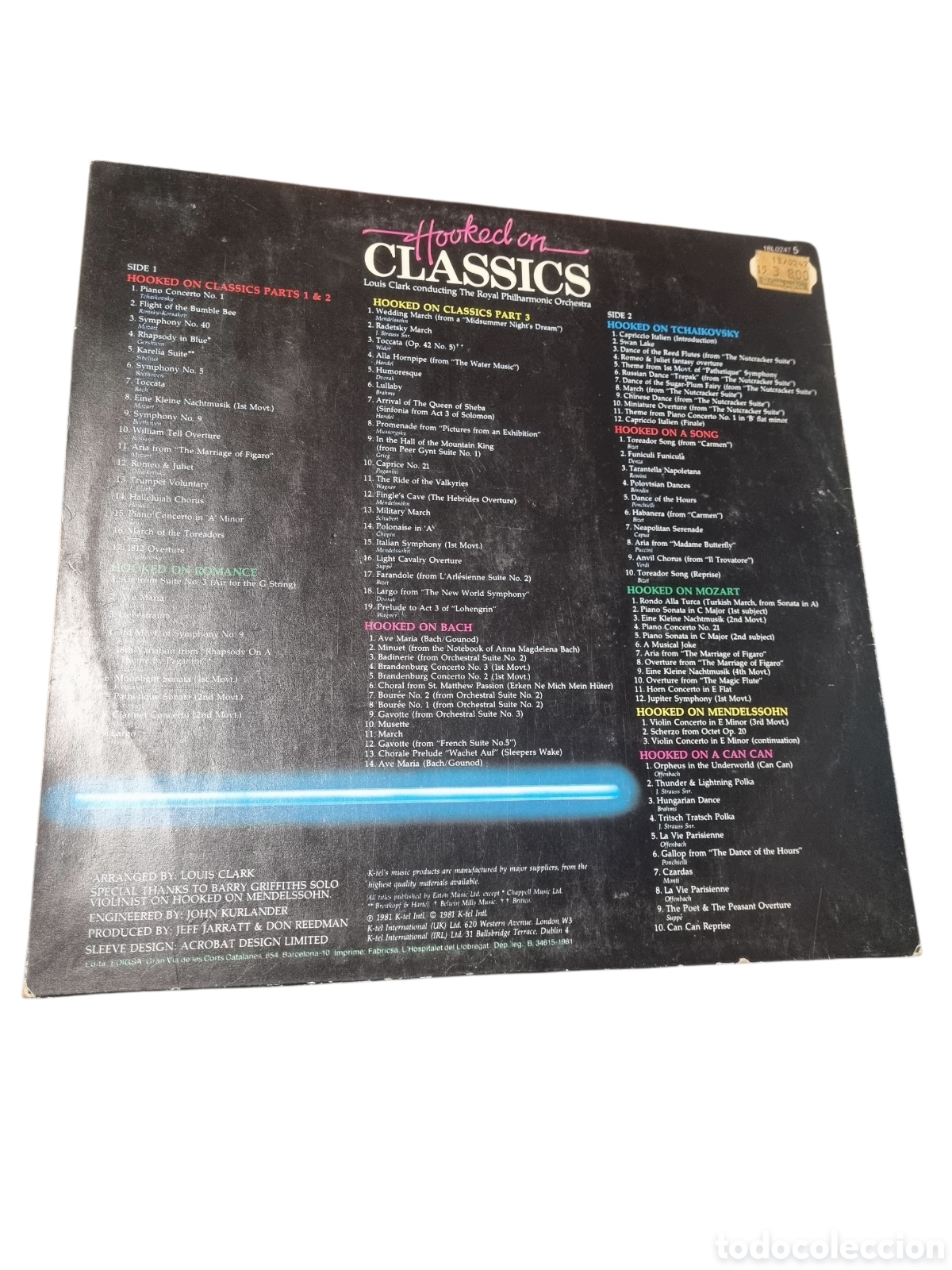 Discos de vinilo: VIN3576 hooked on classics VINILO DE SEGUNDAMANO - Foto 2