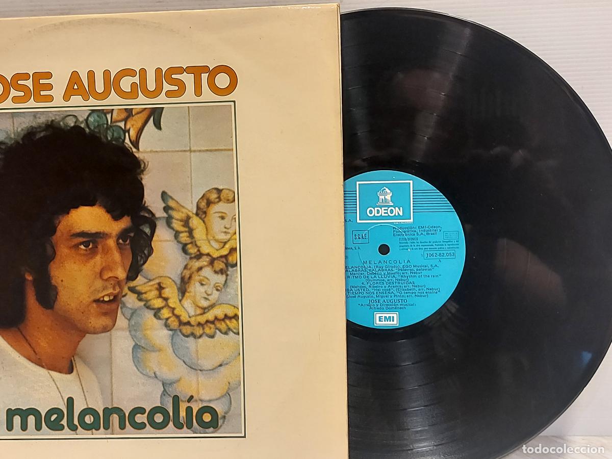 Discos de vinilo: JOS&Eacute; AUGUSTO / MELANCOL&Iacute;A / LP-EMI ODEON-1975 / MBC. ***/*** - Foto 4