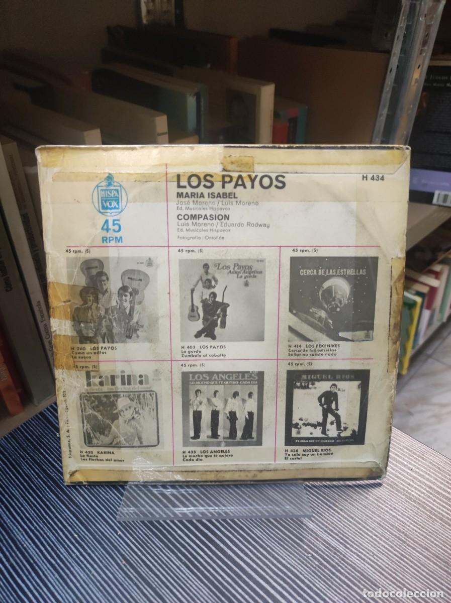 Discos de vinilo: Los Payos &ndash; Mar&iacute;a Isabel / Compasi&oacute;n - Foto 2