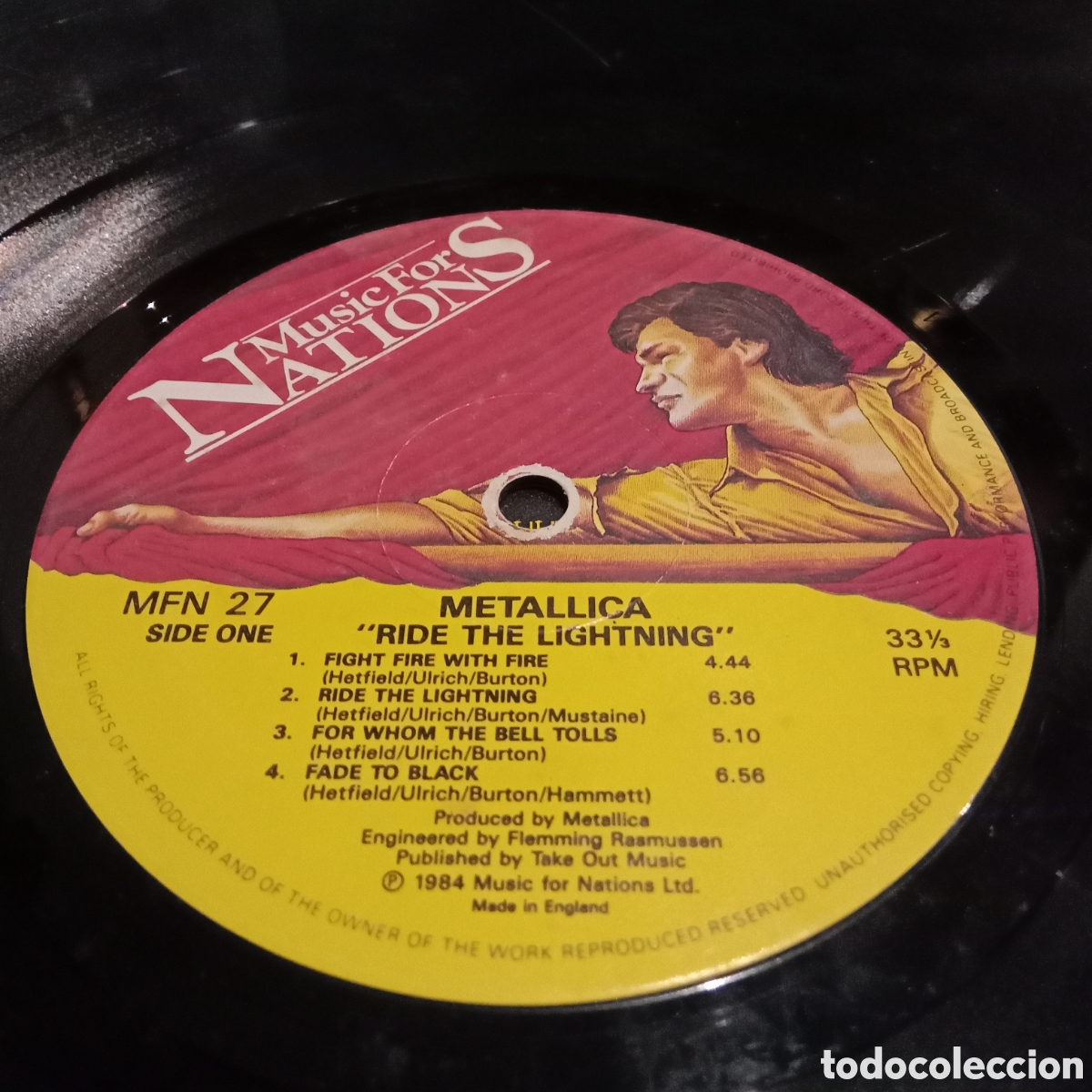 Discos de vinilo: METALLICA - RIDE THE LIGHTNING - LP - Foto 7