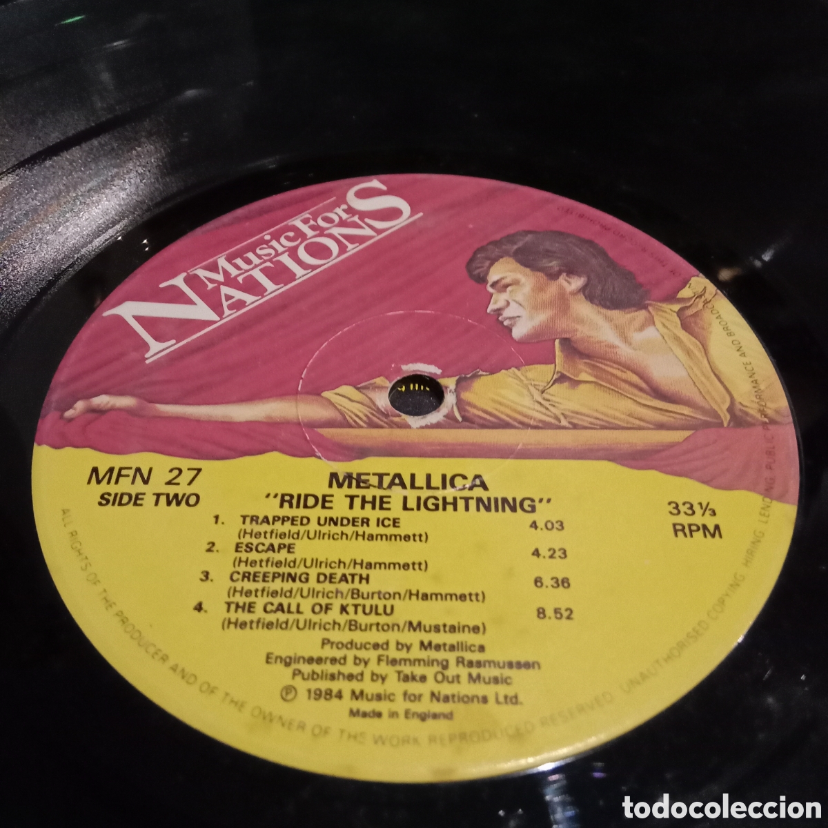 Discos de vinilo: METALLICA - RIDE THE LIGHTNING - LP - Foto 8