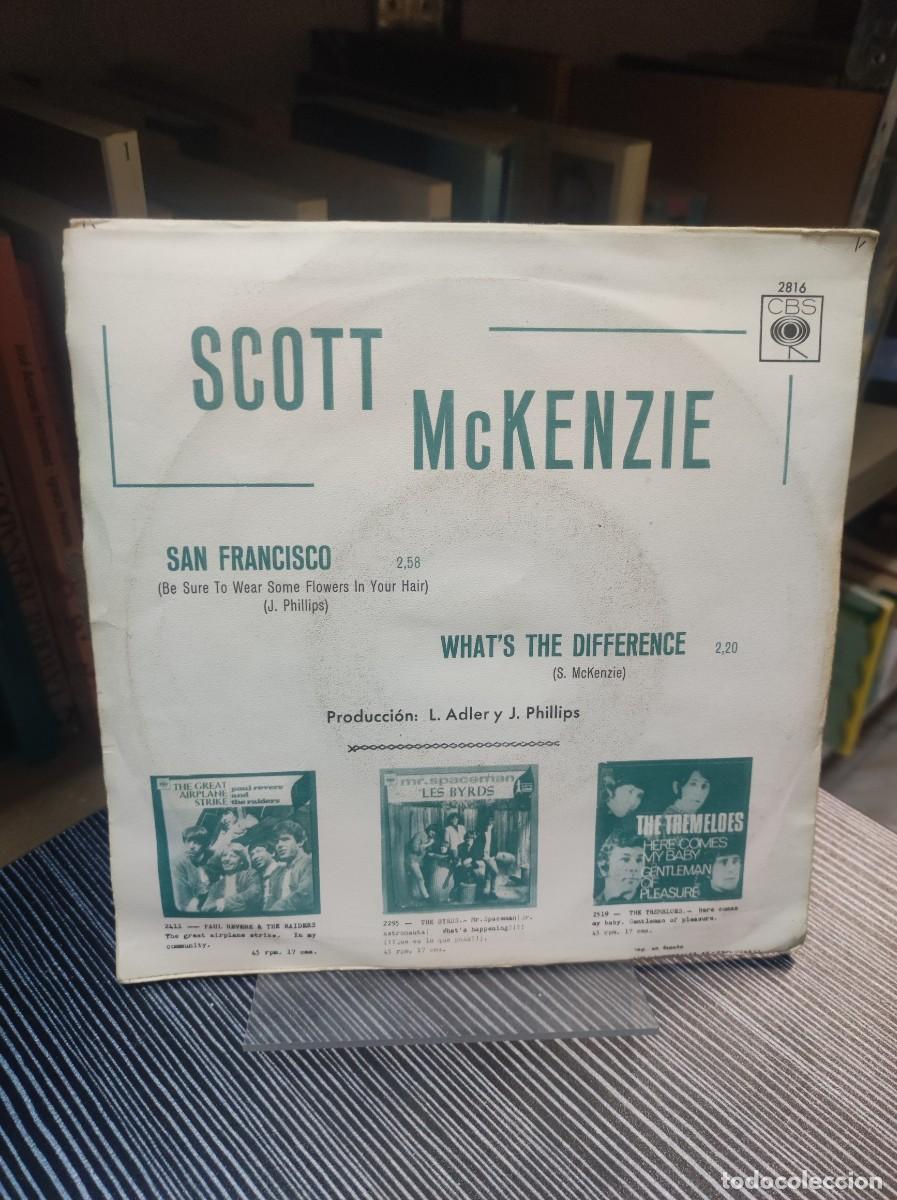 Discos de vinilo: SCOTT MCKENZIE SAN FRANCISCO WHATS THE DIFFERENCE - Foto 2