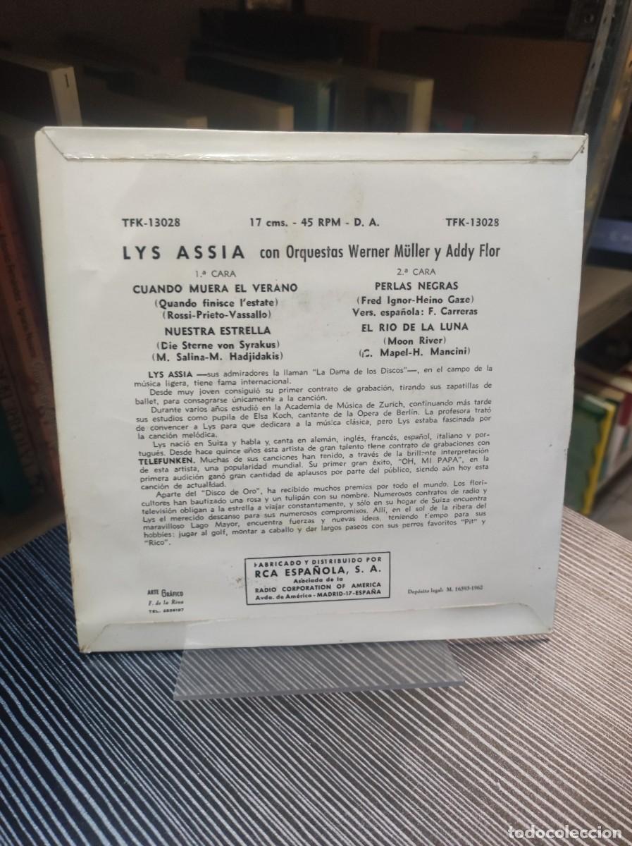 Discos de vinilo: Lys Assia &ndash; Cuando Muera El Verano - Foto 2