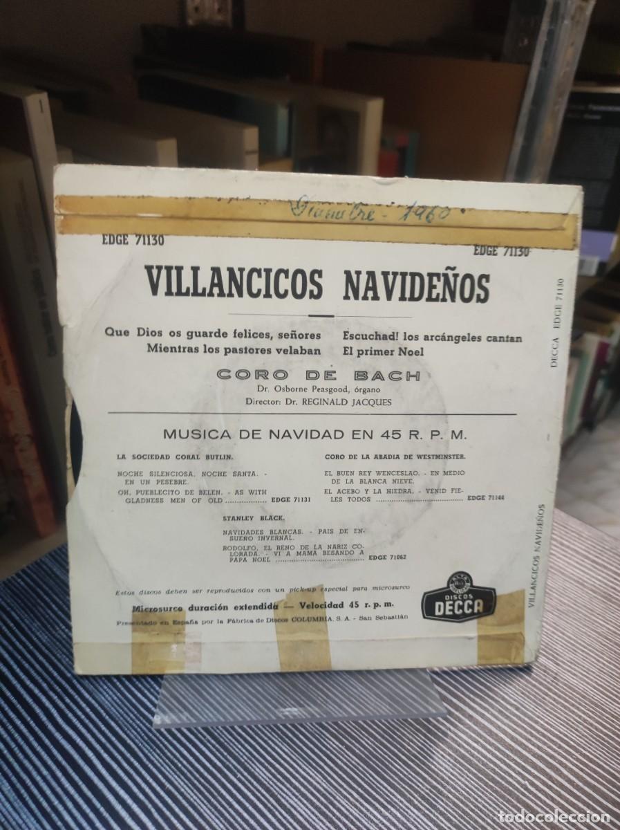Discos de vinilo: VILLANCICOS NAVIDE&Ntilde;OS CORO DE BACH REGINALD JACQUES - Foto 2