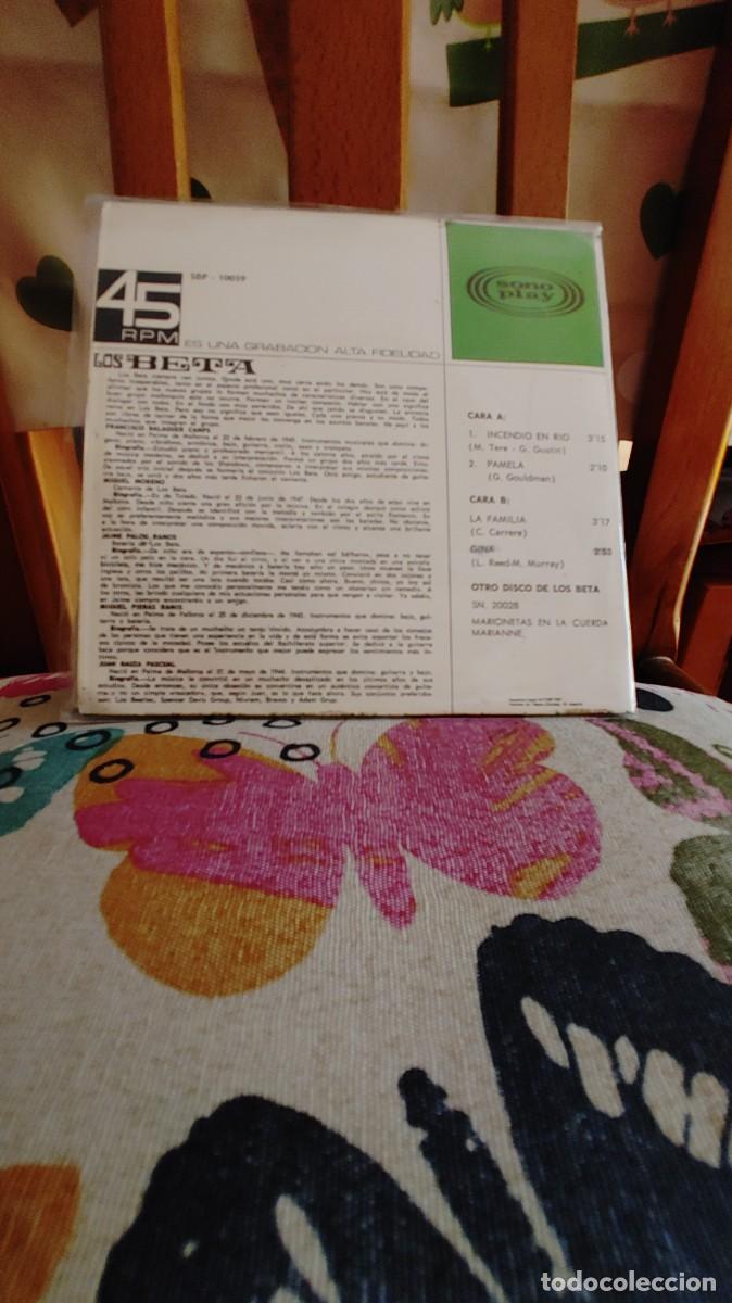 Discos de vinilo: LOS BETA-EP INCENDIO EN RIO +3 - Foto 2