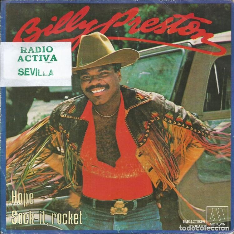 Discos de vinilo: BILLY PRESTON &middot;&middot;&middot; Hope / Sock-It, Rocket - (Single) - Foto 1