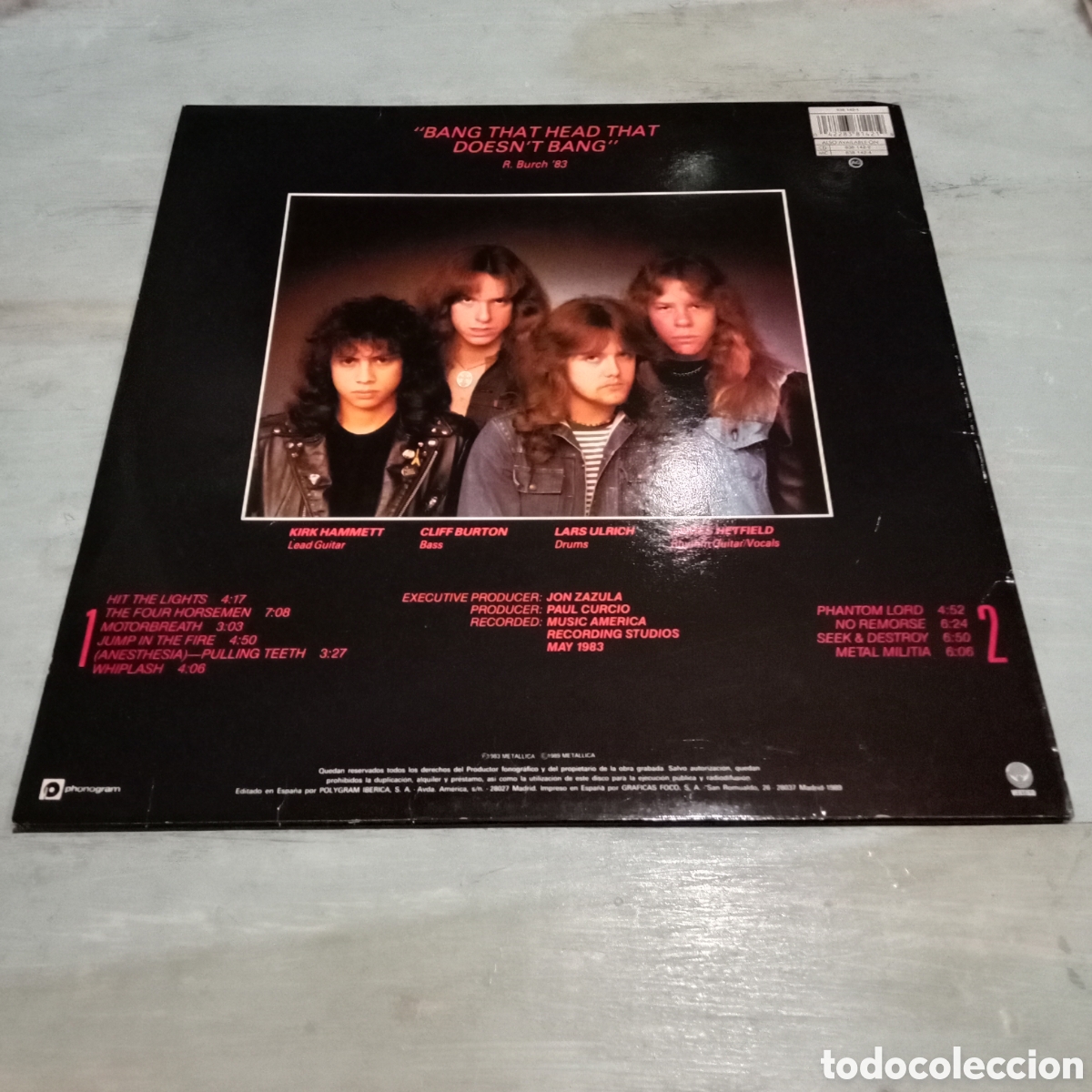 Discos de vinilo: METALLICA - KILL EM ALL - LP - Foto 2