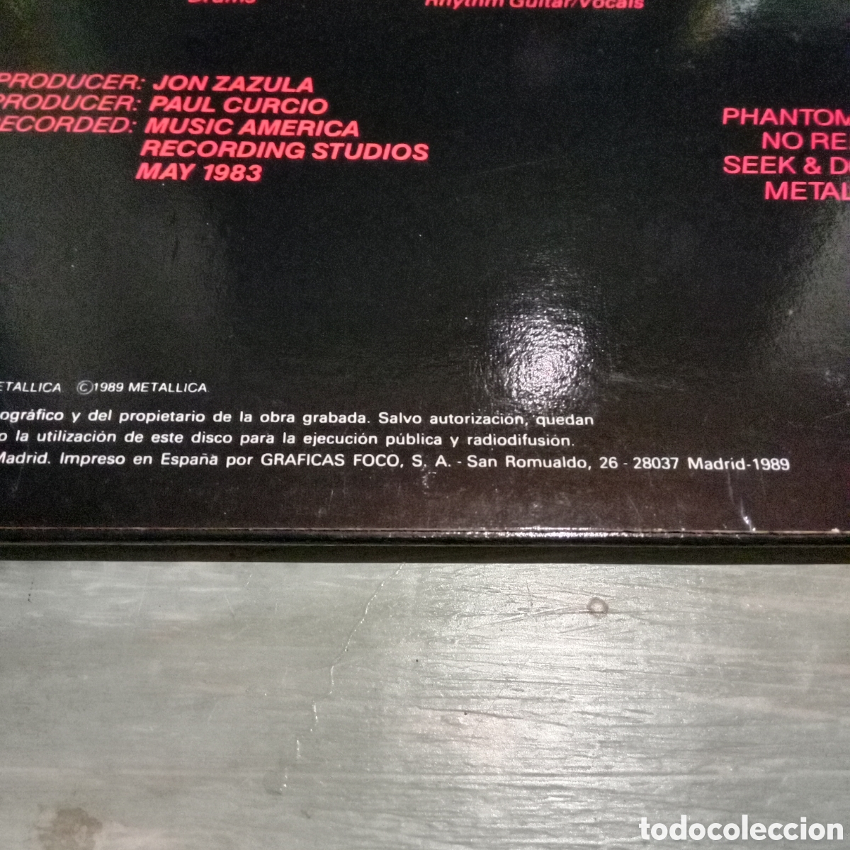 Discos de vinilo: METALLICA - KILL EM ALL - LP - Foto 4