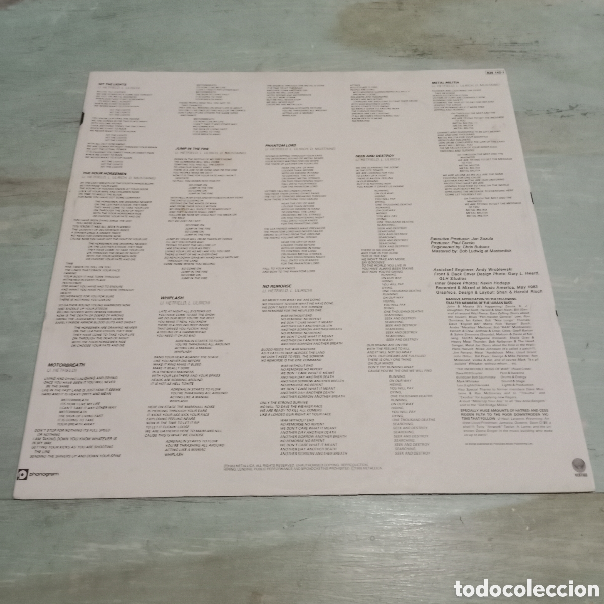 Discos de vinilo: METALLICA - KILL EM ALL - LP - Foto 7