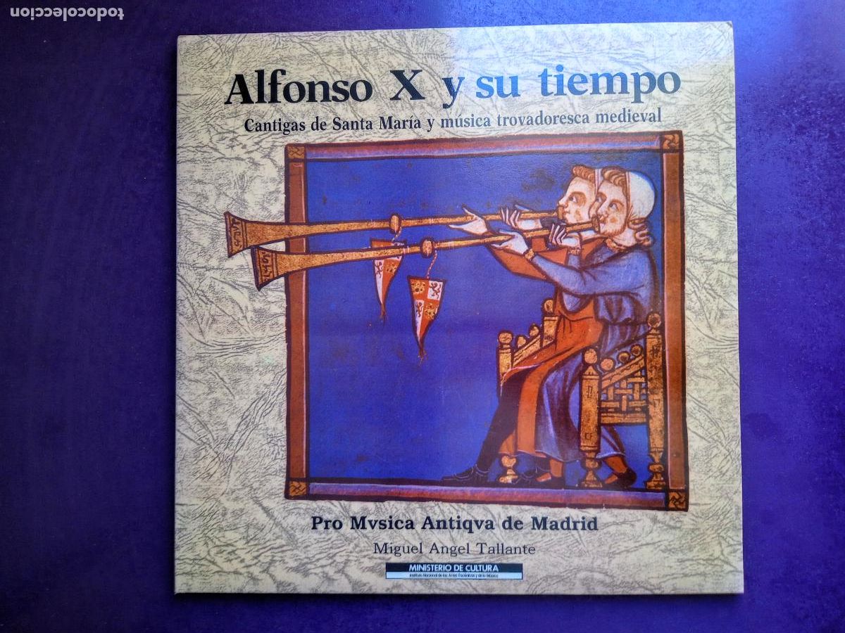 Disques de vinyle: Pro Musica Antiqua d Madrid, Miguel A Tallante &lrm;&ndash; Alfonso X Y Tiempo, Cantigas LP MDC 1985 MEDIEVAL