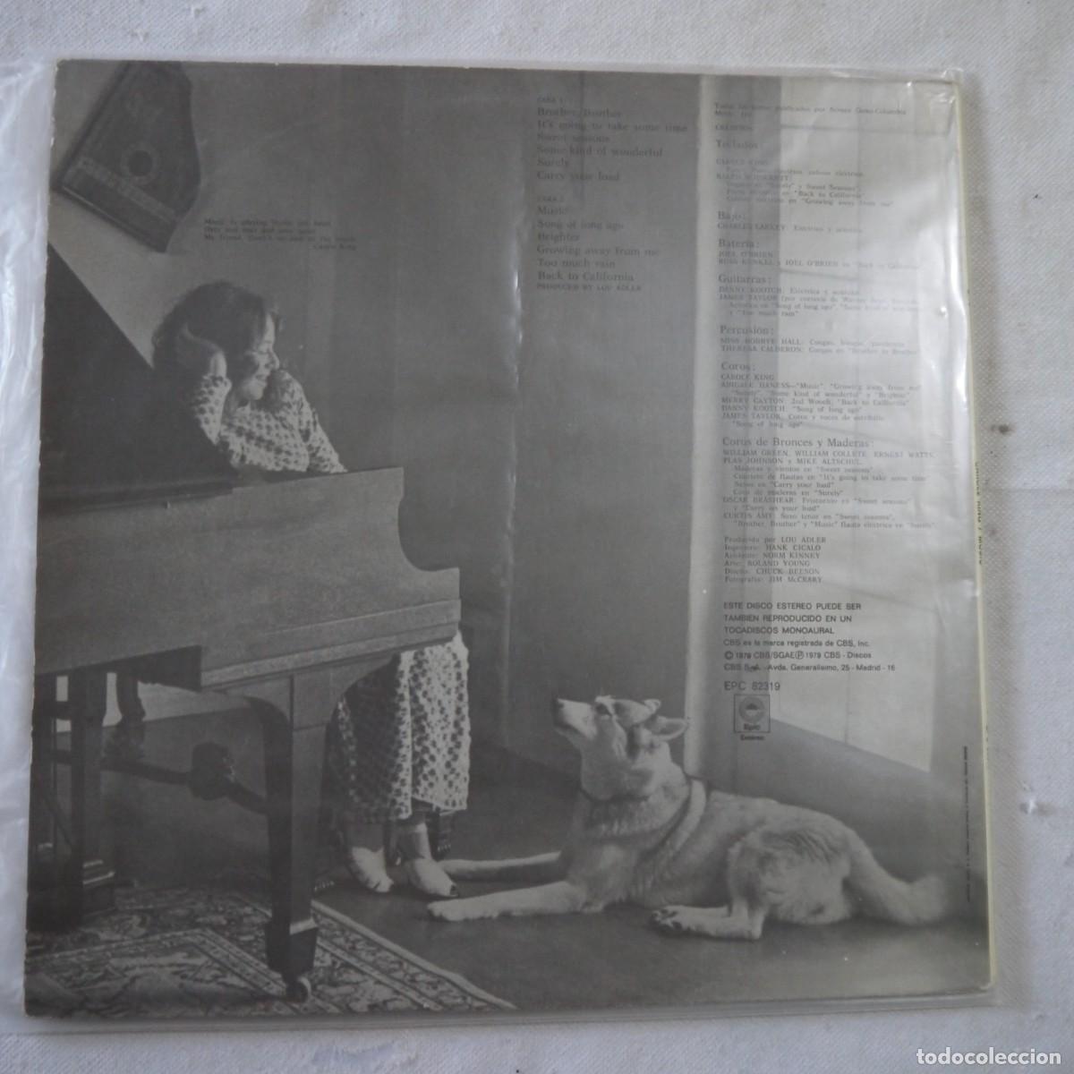 Discos de vinilo: CAROLE KING MUSIC - LP 1979 - Foto 2