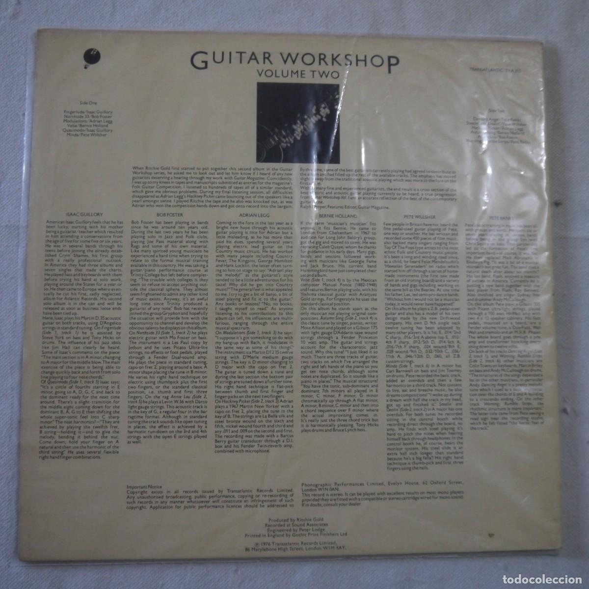 Discos de vinilo: GUITAR WORKSHOP VOLUME TWO - LP 1976 UK - Foto 2