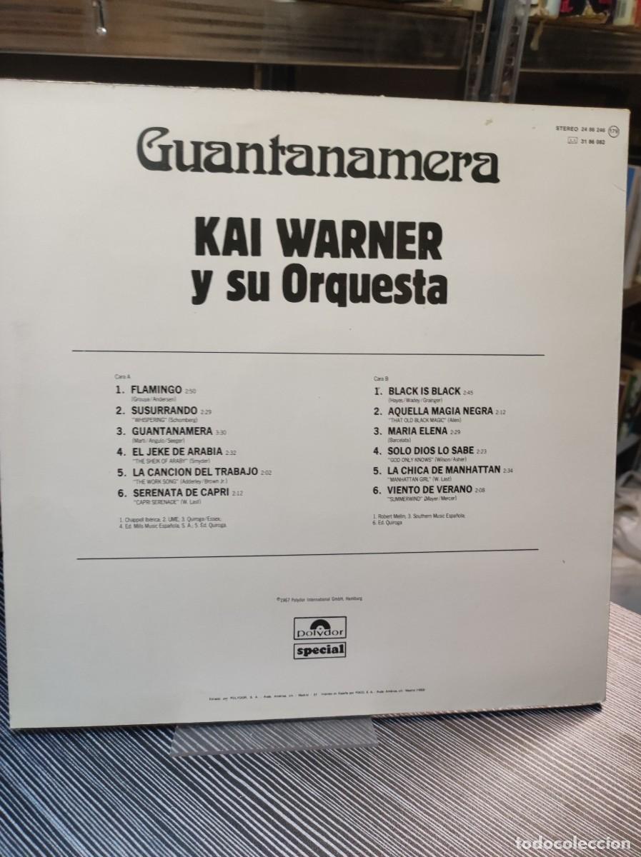 Discos de vinilo: GUANTANAMERA KAI WARNER Y SU ORQUESTA - Foto 2