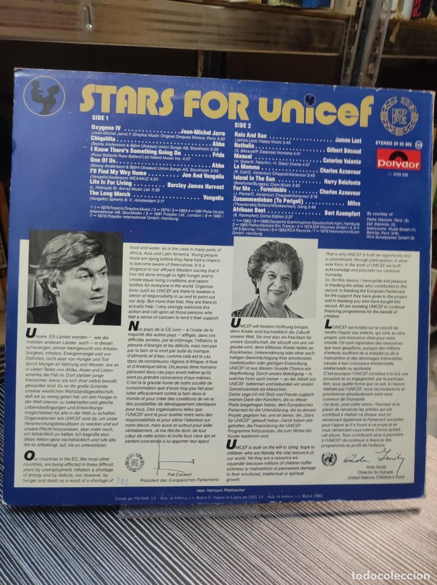 Discos de vinilo: Stars For Unicef ESTRELLAS DEL POP - Foto 2